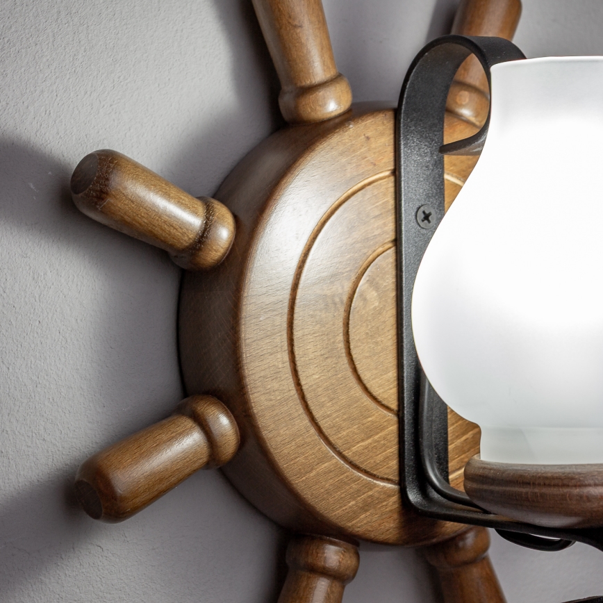 Brilagi - Aplique TIMONA 1xE14/40W/230V haya/nogal