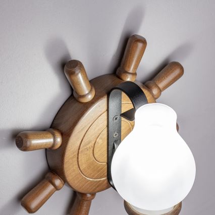 Brilagi - Aplique TIMONA 1xE14/40W/230V haya/nogal