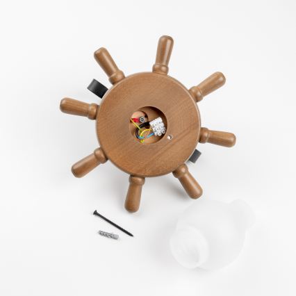 Brilagi - Aplique TIMONA 1xE14/40W/230V haya/nogal