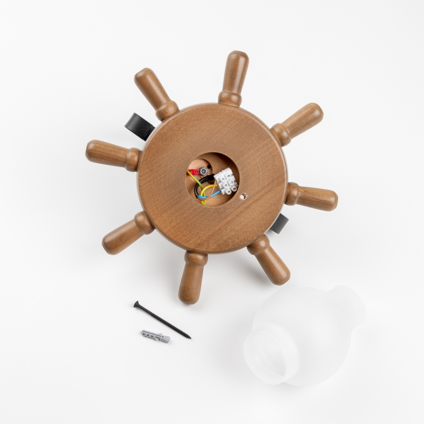 Brilagi - Aplique TIMONA 1xE14/40W/230V haya/nogal