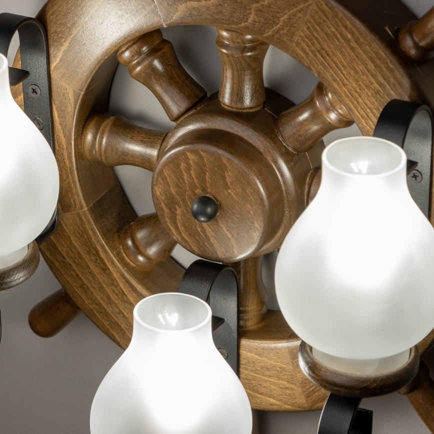 Brilagi - Aplique TIMONA 3xE14/40W/230V haya/nogal