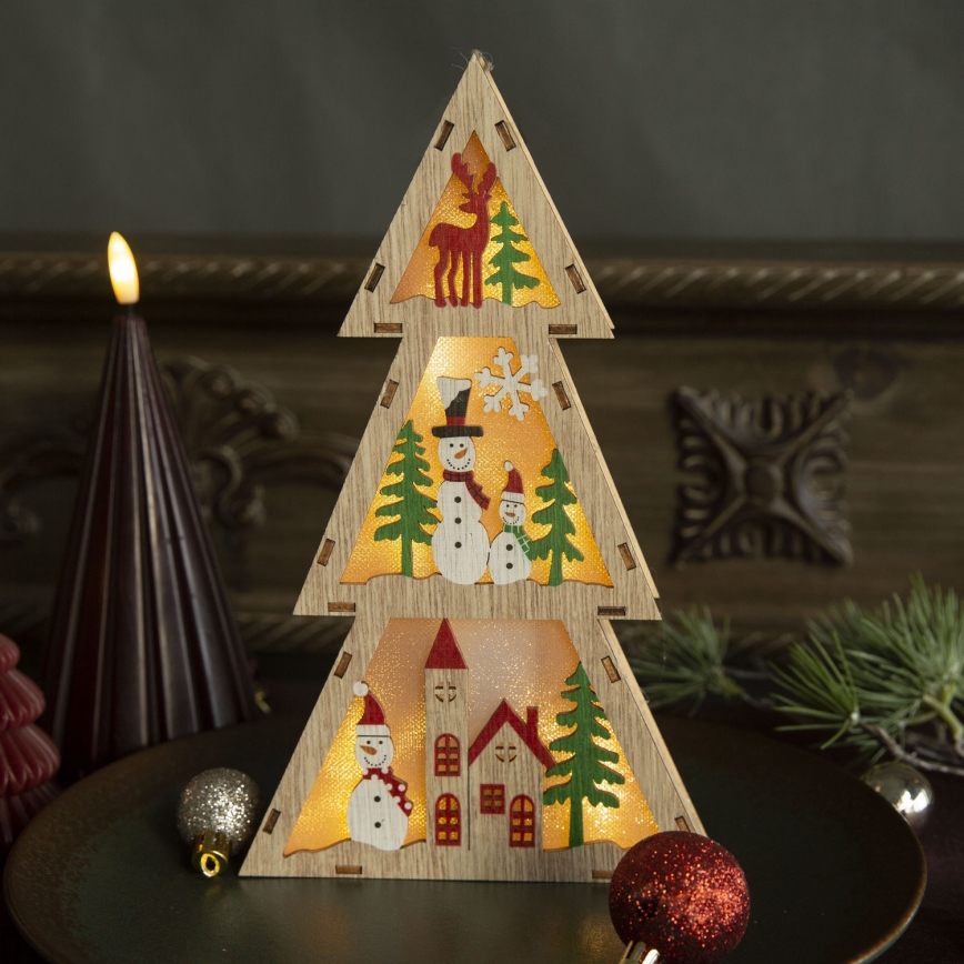 Brilagi - árbol de Navidad LED (2xAA)