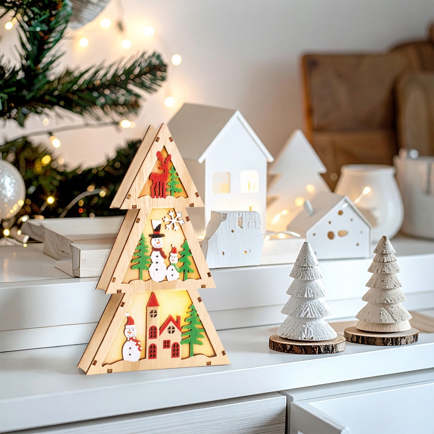 Brilagi - árbol de Navidad LED (2xAA)