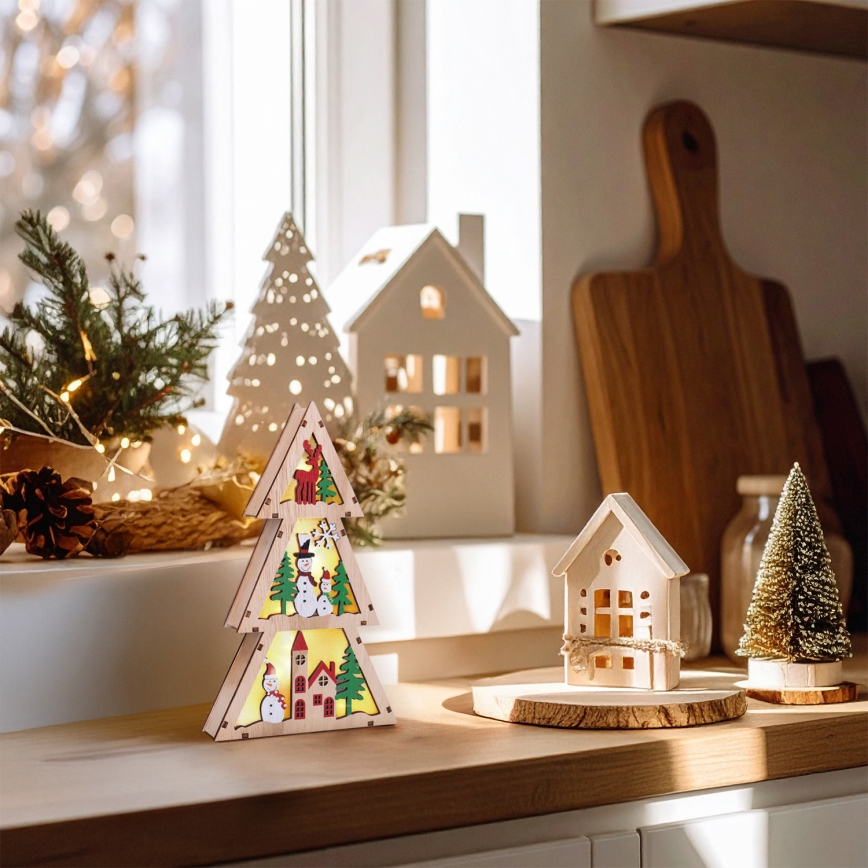 Brilagi - árbol de Navidad LED (2xAA)