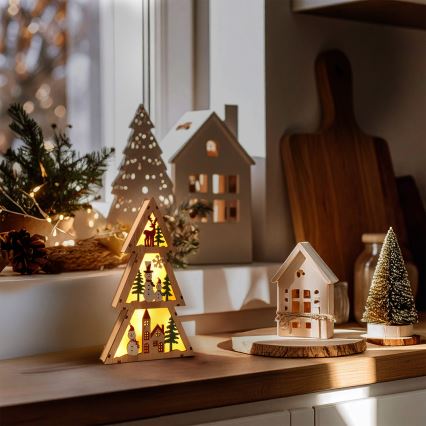 Brilagi - árbol de Navidad LED (2xAA)