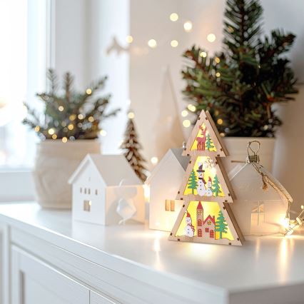 Brilagi - árbol de Navidad LED (2xAA)