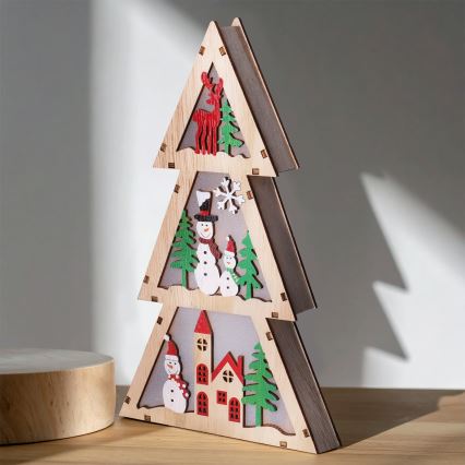 Brilagi - árbol de Navidad LED (2xAA)