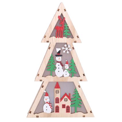 Brilagi - árbol de Navidad LED (2xAA)