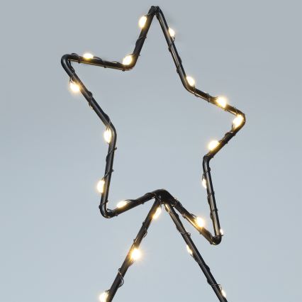 Brilagi - Árbol de Navidad LED para exterior, alimentado por 3xAA, IP44