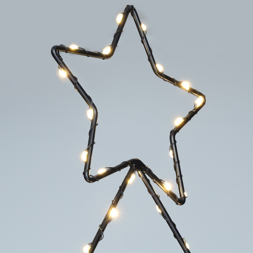 Brilagi - Árbol de Navidad LED para exterior, alimentado por 3xAA, IP44