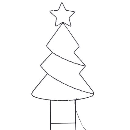 Brilagi - Árbol de Navidad LED para exterior, alimentado por 3xAA, IP44