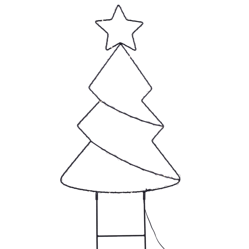 Brilagi - Árbol de Navidad LED para exterior, alimentado por 3xAA, IP44