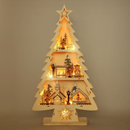 Brilagi - Árbol decorativo LED para Navidad, 3x AA