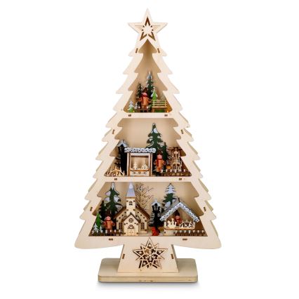 Brilagi - Árbol decorativo LED para Navidad, 3x AA