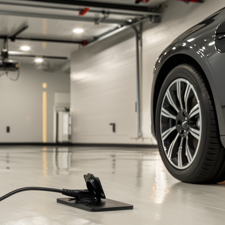 Brilagi - Base empotrada de suelo para exterior, doble, IP55, negra, rectangular