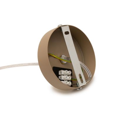 Brilagi - Cable de alimentación PARTY 1x E27, 60W/230V, diámetro 10 cm, beige