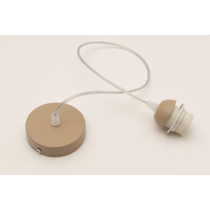 Brilagi - Cable de alimentación PARTY 1x E27, 60W/230V, diámetro 10 cm, beige