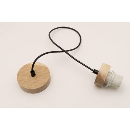 Brilagi - Cable de alimentación PARTY 1xE27/60W/230V, Ø 10 cm, acabado roble
