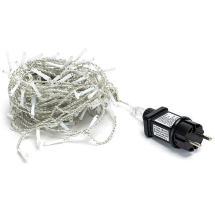 Brilagi - Cadena de luces LED para exterior 200 LEDs/8 funciones 13x0,6m IP44 blanco frío