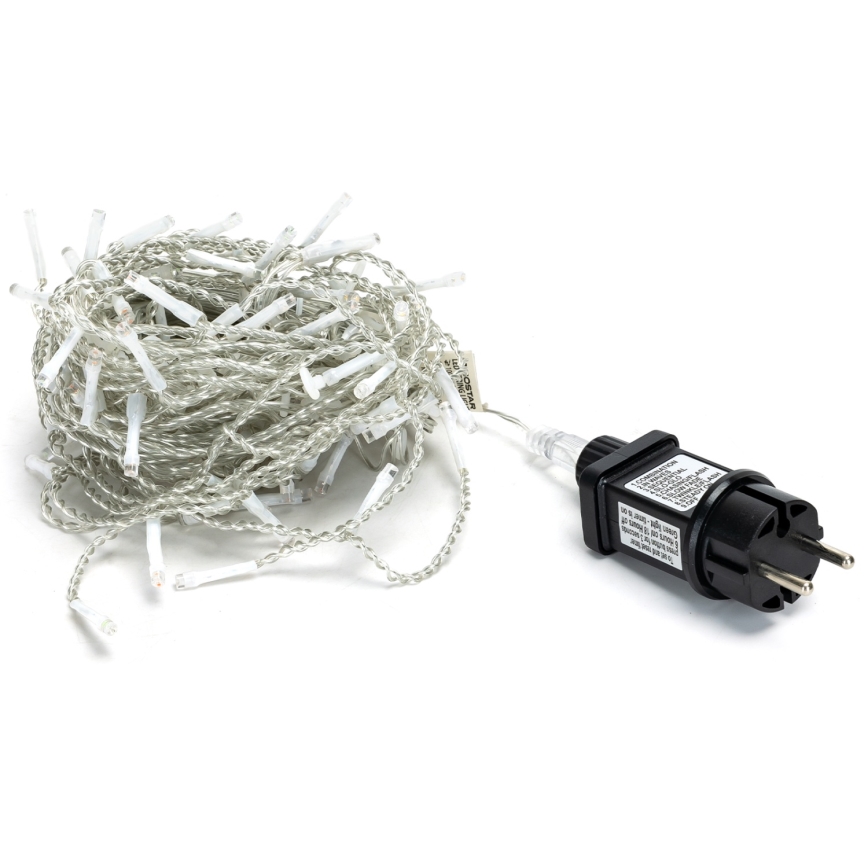 Brilagi - Cadena de luces LED para exterior 200 LEDs/8 funciones 13x0,6m IP44 blanco frío