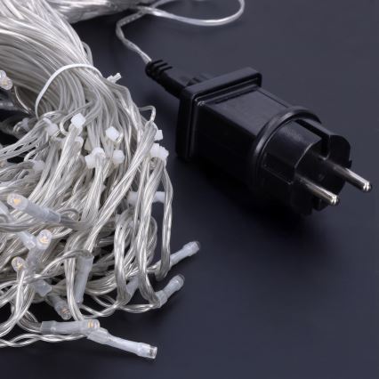 Brilagi - Cadena de luces LED navideña para exterior 360×LED / 8 funciones, 14 m, IP44, blanco cálido, carámbanos