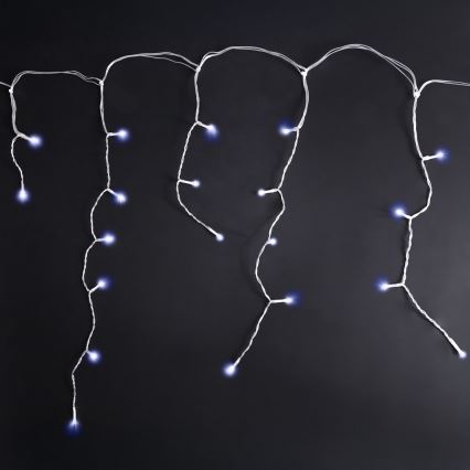 Brilagi - Cadena de luces navideñas LED para exterior 400xLED/8 funciones 23m IP44 blanco frío