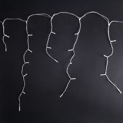 Brilagi - Cadena de luces navideñas LED para exterior 400xLED/8 funciones 23m IP44 blanco frío