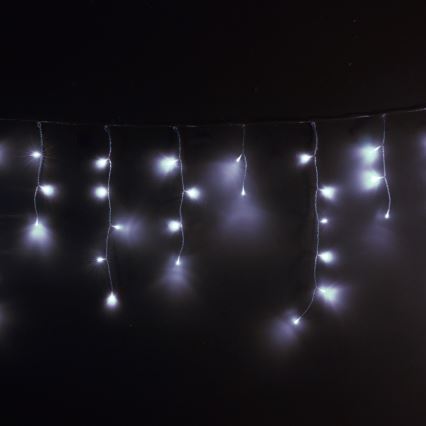 Brilagi - Cadena de luces navideñas LED para exterior 400xLED/8 funciones 23m IP44 blanco frío