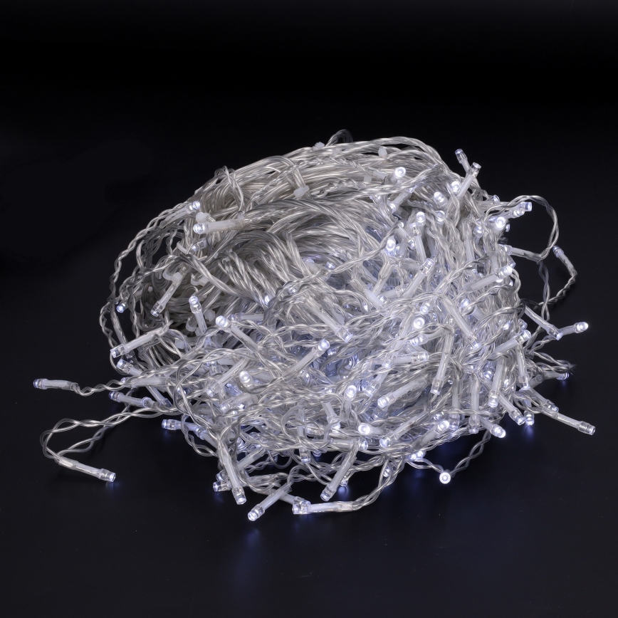 Brilagi - Cadena de luces navideñas LED para exterior 400xLED/8 funciones 23m IP44 blanco frío