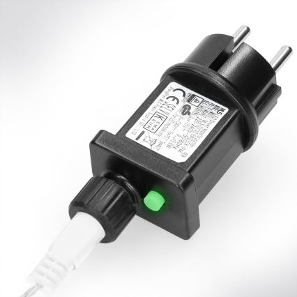 Brilagi - Cadena de luces navideñas LED para exterior 400xLED/8 funciones 23m IP44 blanco frío