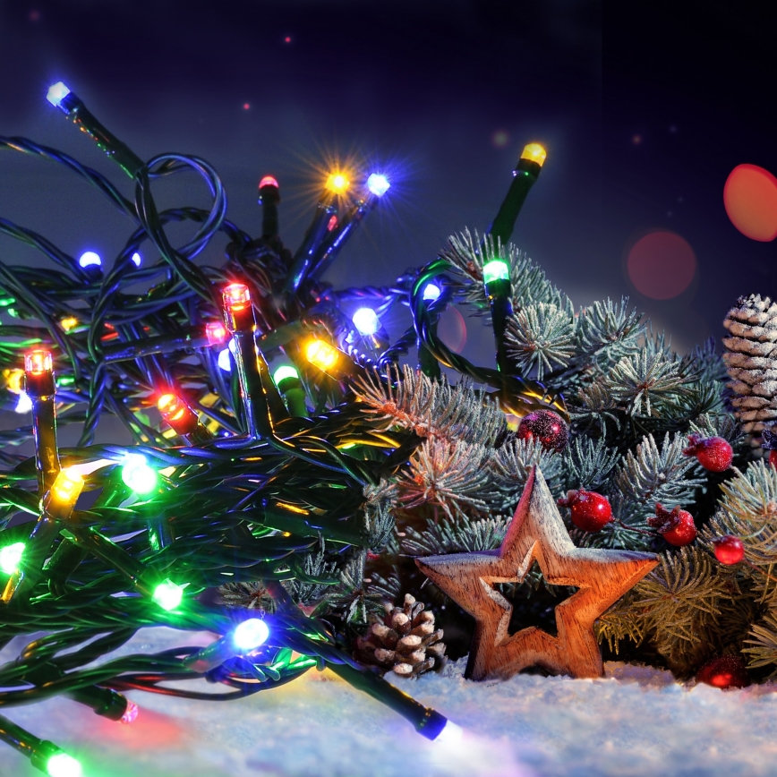 Brilagi - Cadena decorativa LED para exteriores 100xLED/8 funciones 13 m IP44 multicolor