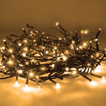 Brilagi - Cadena decorativa LED para exteriores 200xLED/8 funciones 23 m IP44 blanco cálido
