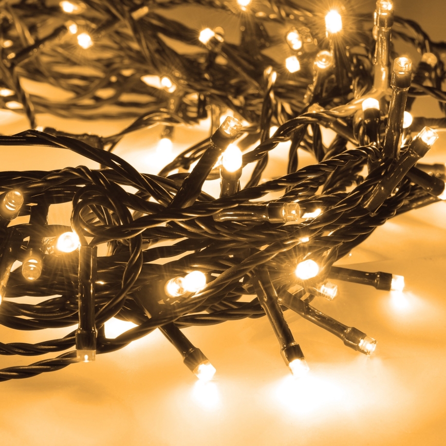 Brilagi - Cadena decorativa LED para exteriores 200xLED/8 funciones 23 m IP44 blanco cálido