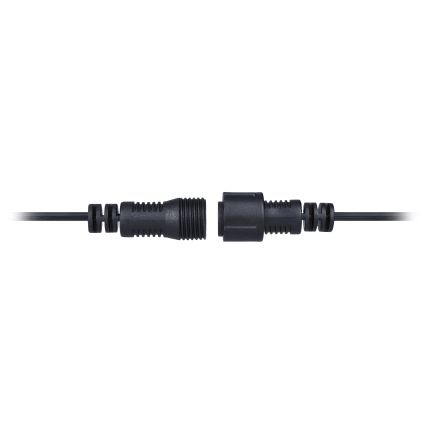 Brilagi - Cadena decorativa LED para exteriores GUIRNALDA 25xE12 20m negro IP44 blanco cálido
