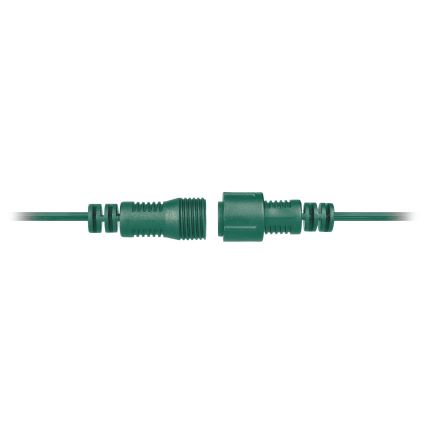 Brilagi - Cadena decorativa LED para exteriores GUIRNALDA 25xE12 20m Verde IP44 blanco cálido