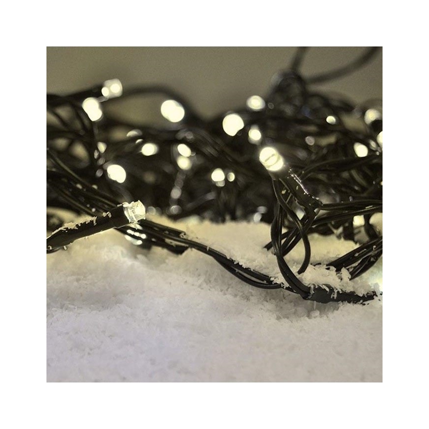 Brilagi - Cadena LED de Navidad para exteriores 500xLED/8 funciones 55m IP44 blanco cálido