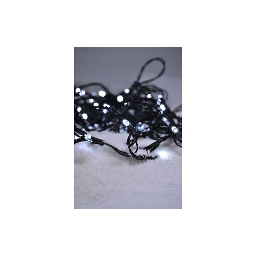 Brilagi - Cadena LED de Navidad para exteriores 500xLED/8 funciones 55m IP44 blanco frío