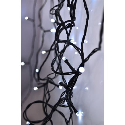 Brilagi - Cadena LED de Navidad para exteriores 500xLED/8 funciones 55m IP44 blanco frío