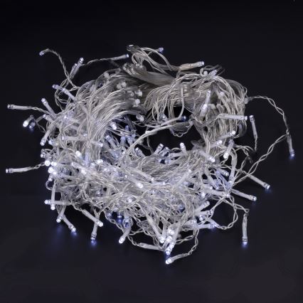 Brilagi - Cadena de luces LED para exterior, 200 LEDs, 8 funciones, 13 m, IP44, blanco frío, efecto carámbanos