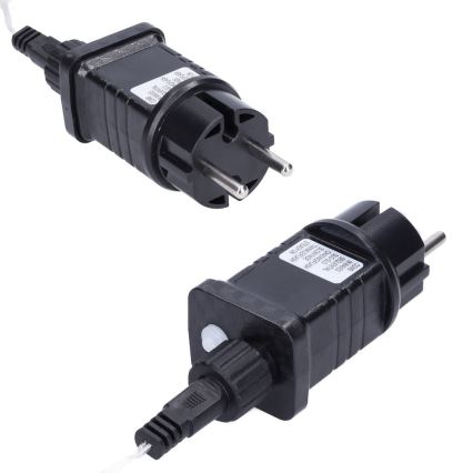 Brilagi - Guirnalda LED para exterior 360 LEDs / 8 funciones, 14 m, IP44, blanco cálido, efecto carámbano