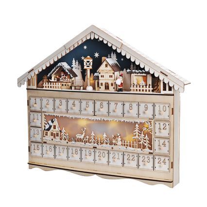 Brilagi - Calendario de Adviento LED LED/2xAA pino