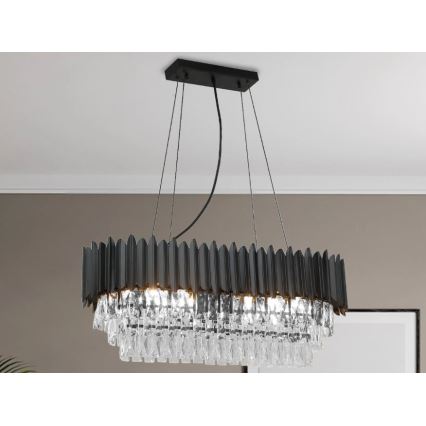 Brilagi - Candelabro suspendido de cable CARLOS 10xE14/40W/230V