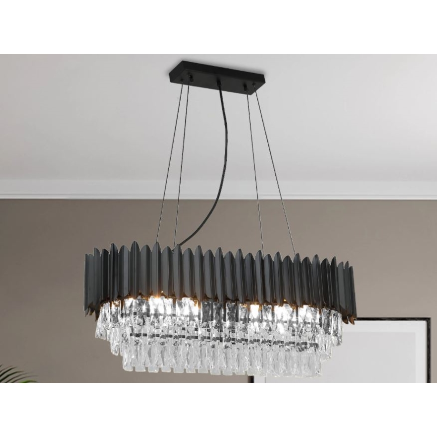 Brilagi - Candelabro suspendido de cable CARLOS 10xE14/40W/230V