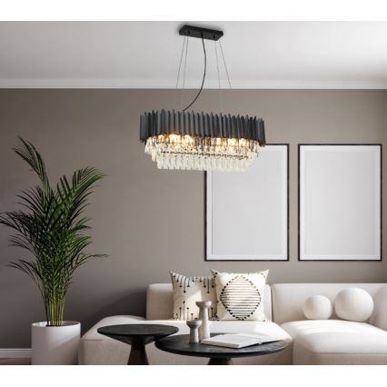 Brilagi - Candelabro suspendido de cable CARLOS 10xE14/40W/230V