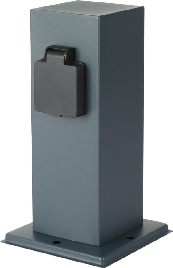 Brilagi - Columna de enchufes para exterior PILLAR 1Z SCHUKO 230V IP44 antracita
