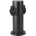 Brilagi - Columna de enchufes para exterior PILLAR 2Z SCHUKO 230V IP44 negro