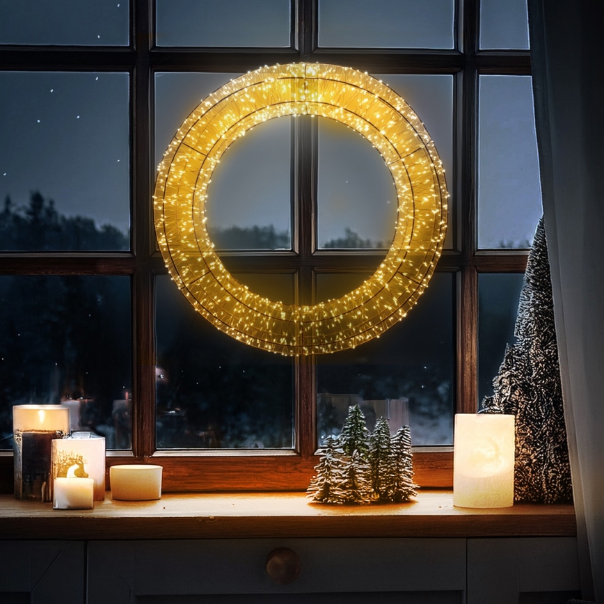 Brilagi - Corona navideña exterior LED/6W/230V IP44 50 cm