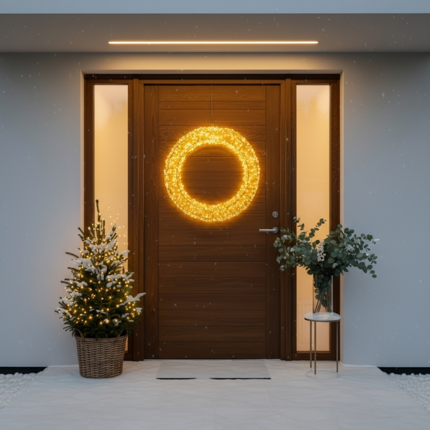 Brilagi - Corona navideña exterior LED/6W/230V IP44 50 cm