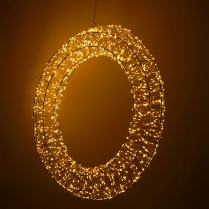 Brilagi - Corona navideña exterior LED/6W/230V IP44 50 cm