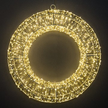 Brilagi - Corona navideña LED para exteriores, 6W/230V, IP44